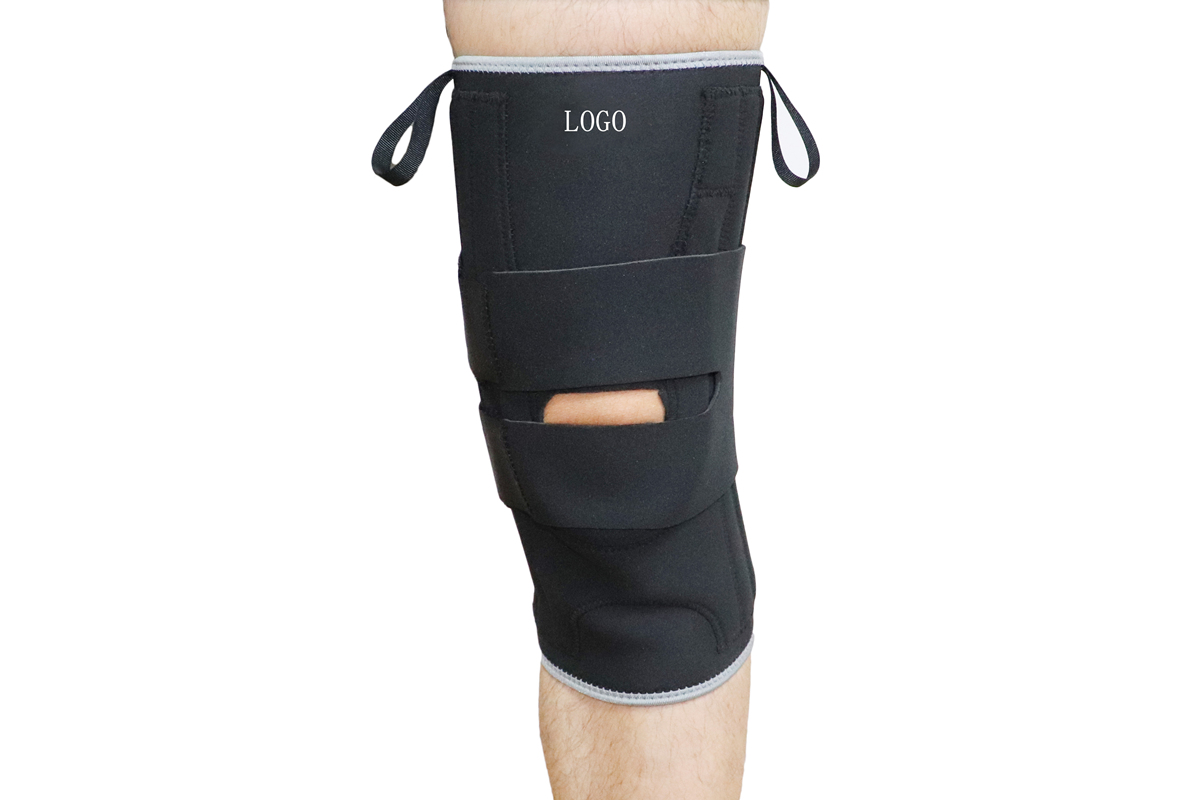 lateral J hinges kneecap support