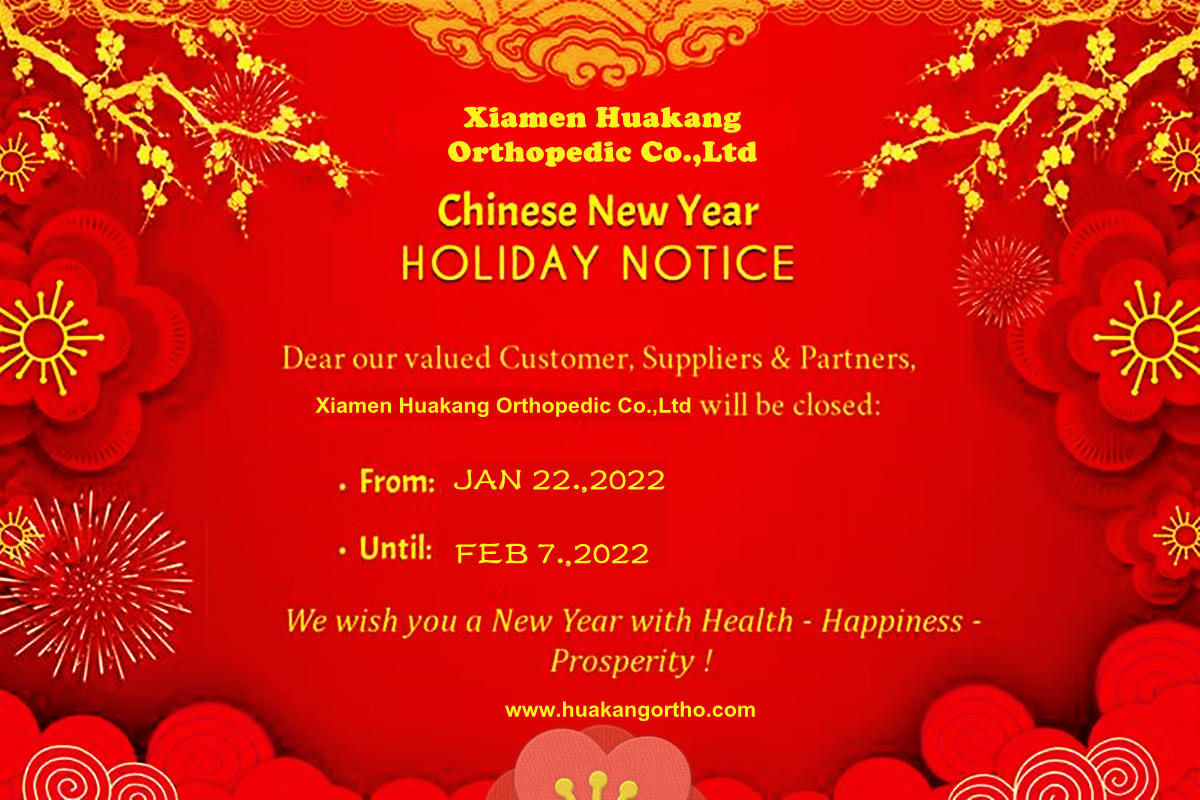 orthopedic braces Chinese New Year holiday