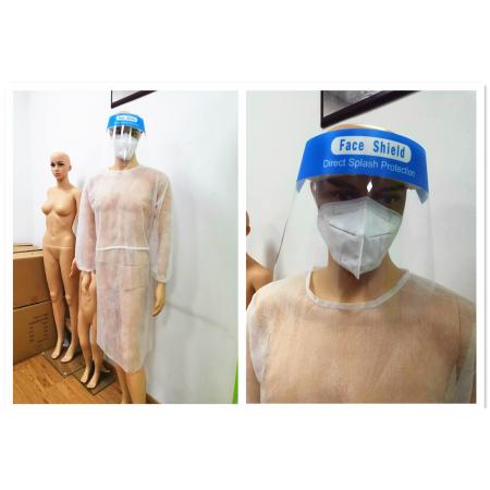 disposable CPE PP PE Isolation Gowns PROTECTIVE SUIT